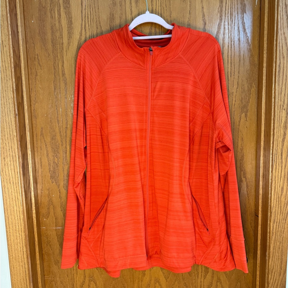 Athleta Orange size 3X Athletic Jacket